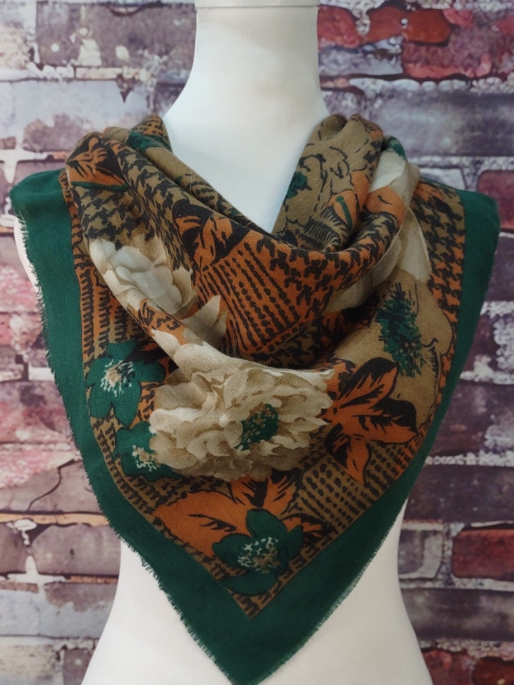 Challis Floral Print Scarf